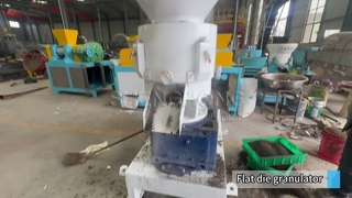 Flachmatrizen-Pelletiermaschine für die Produktion organischer Düngemittel mit einer Kapazität von 1–4 Tonnen pro Stunde