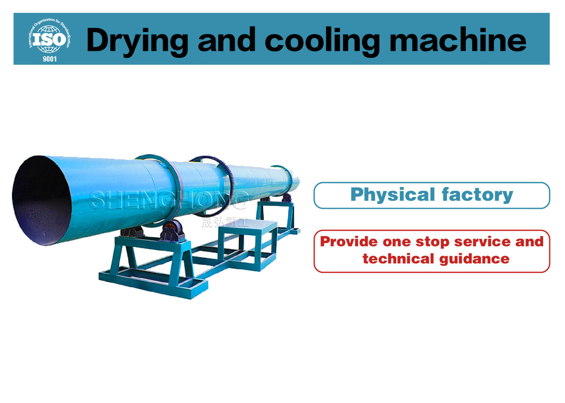 2-5 Neigung und Temperatur 50-600°C Rotationstrommeltrockner aus Kohlenstoffstahl / Edelstahl