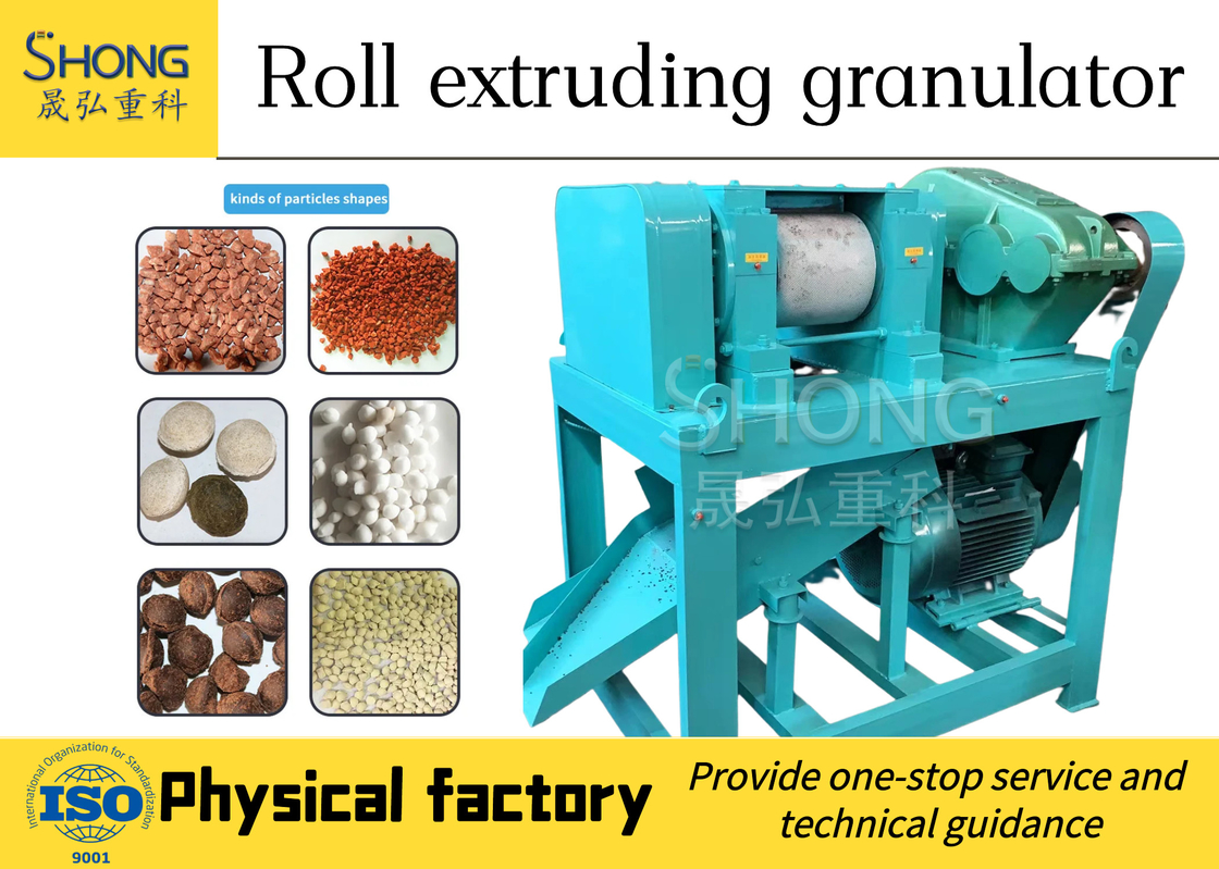 Rollen-Extrusionsgranulator Düngemittel-Produktionslinie Keine Trocknung erforderlich Einmaliges Extrusionsformen