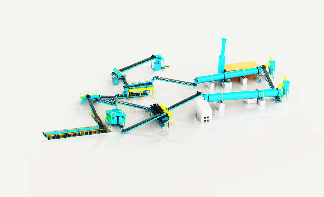 Fortschrittliche NPK-Düngemittelproduktionslinie, einfache Bedienung, ovales Design, Gesamt-Nährstoffgehalt ≥90% für optimales Pflanzenwachstum