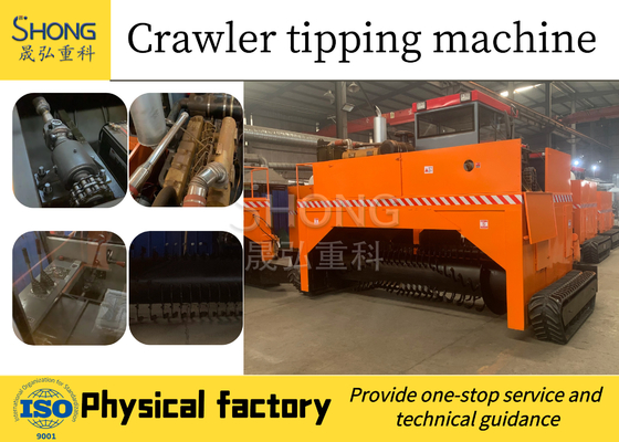 Tierkompost-Turner Fermentation Machine Manure Windrow-Raupe ISO