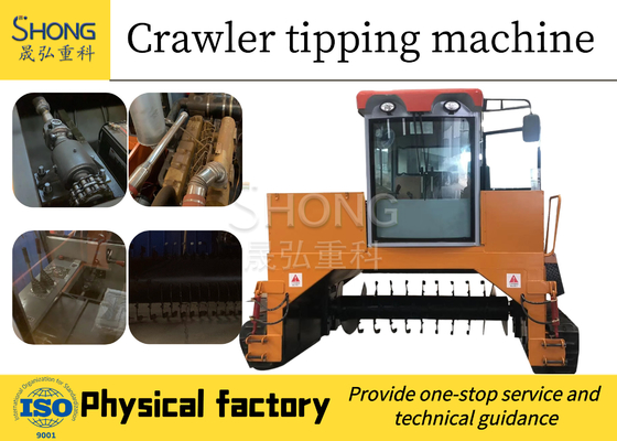 Organischer Düngemittel-Kompost-Turner Machine Automatic Crawler Type SGS