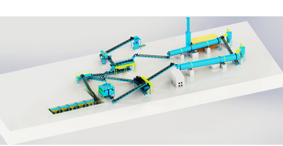 NPK-Produktionssystem 18,5 kW Leistung und 2,5-20 mm Granulatdurchmesser für optimale Leistung