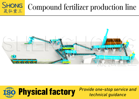 380V Trommelgranulator für NPK-Düngemittelproduktionslinie 1-50T/H
