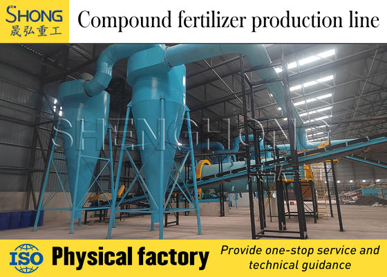 Automatisierte Düngemittel-Trommelgranulieranlage mit 11 U/min Rotationsgeschwindigkeit und 1 Jahr Garantie für die Herstellung von Mischdünger