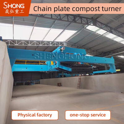 Langlebige 19,5 kW Fermentationskompostanlage für kommunale Anwendungen mit 1,68 m Rinnentiefe und einfacher Bedienung