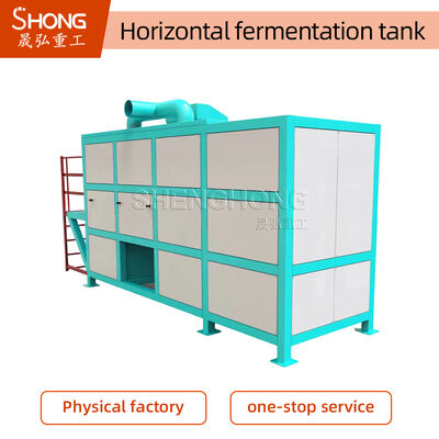 Kohlenstoffstahl organischer Düngemittel Fermentationsbehälter mit 18-24 kW Leistung und ISO SGS BV Zertifizierung für Kompost Produktionslinie