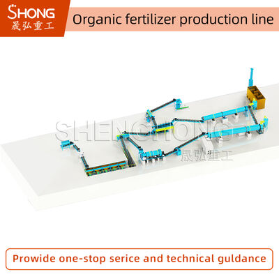 Fully Automatic Organic Fertilizer Production Line for Large-Scale Compost Making with One-Step Molding Technology