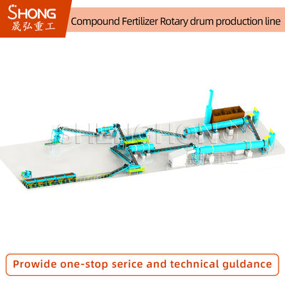 Hohe Effizienz Niedriger Energieverbrauch Stabiler Betrieb Fertigungslinie für NPK-Granulation