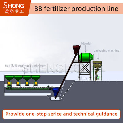 BB-Dünger-Produktionslinie und Materialien aus Kohlenstoffstahl oder Edelstahl