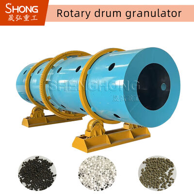 Robust Drum Granulator for Organic Fertilizer with 95% Pellets Forming Rate and 1 Year Warranty