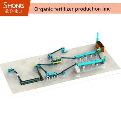 4–5 t/h Produktionslinie für organische Düngemittel und Mehrnährstoffdünger mit einstufigem Formverfahren zum Recycling organischer Abfälle