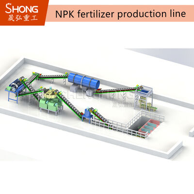 Komplette NPK-Düngemittelanlage für die Herstellung hochwertiger Pellets