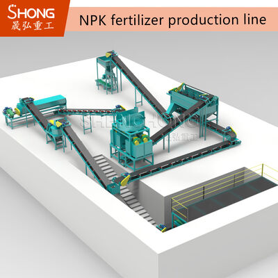 1 NPK Düngemittelproduktion mit 18,5 kW Leistung und 1-2 Tonnen Kapazität pro Stunde