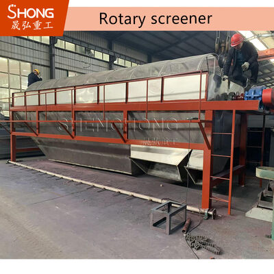 Vibrationssiebmaschine 1,2x4m für 2-10mm Granulat, 98% Granulierungsrate