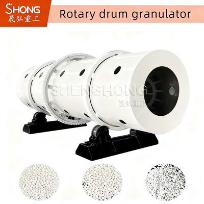 High Capacity 8-15T/H Carbon Steel Drum Granulator with 11.5r/min Speed for Fertilizer Granulation