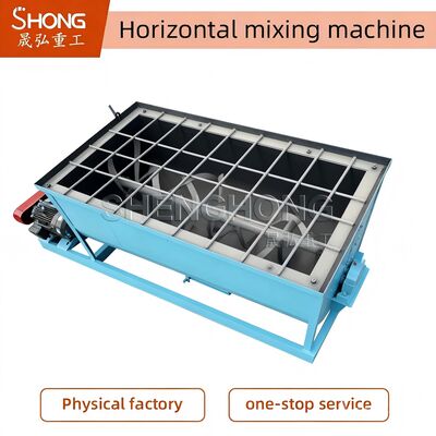 1-10 t/h Düngemischmaschine mit SPS-Steuerungssystem und 45 R/min Horizontalem Mischer für Mischdünger