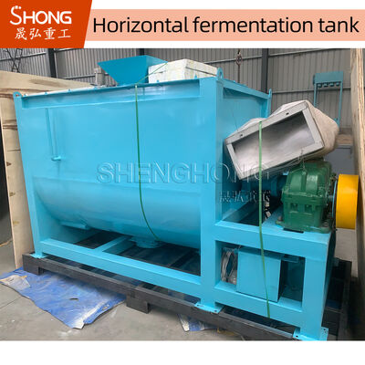 2CBM Kapazität Kohlenstoffstahl Fermentationskompostausrüstung mit 800*350mm Auslass und Ra <0,4mm Oberfläche für die Herstellung von organischem Dünger
