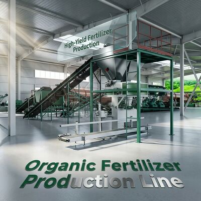 Organische Düngerproduktionslinie Kompostierungsmaschine für 1-20 Tausend Tonnen pro Jahr mit unter 10 % Feuchtigkeit unter Verwendung von Hühnermist