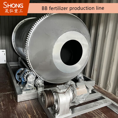 BB-Düngemittelproduktionslinie mit einer Kapazität von 5–7 Tonnen pro Stunde, zentraler SPS-Steuerung und anpassbarer Düngemittelmischausrüstung