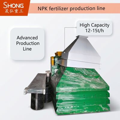 NPK-Düngemittelproduktionslinie mit Doppelwalzengranulierung für einstufige Formgebung, Energieeinsparung und 12-15 t/h Kapazität