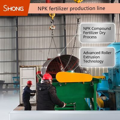 Doppelrollen-Extrusionsgranulationsleitung für NPK-Zusammengesetzte Düngemittel - Trockenprozess, keine Trocknung erforderlich, Kapazität 12-15 t/h