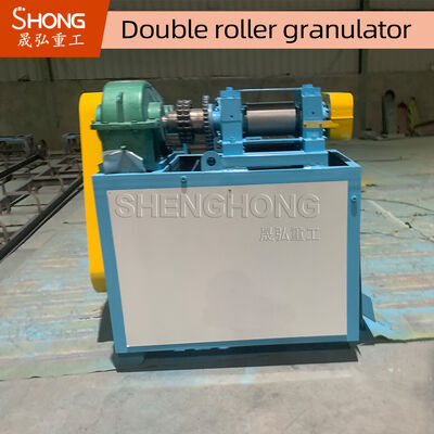 22KW Doppelroller Düngemittelgranulator mit Doppelwellenbau und 95% Formationsrate