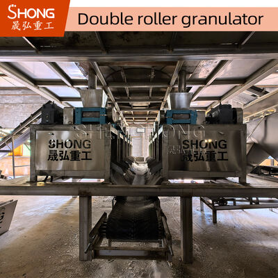 NPK-Granulator für gemischte Düngemittel mit einstellbarer Geschwindigkeit, Kapazität von 1-2 Tonnen pro Stunde und Bauweise aus Kohlenstoffstahl