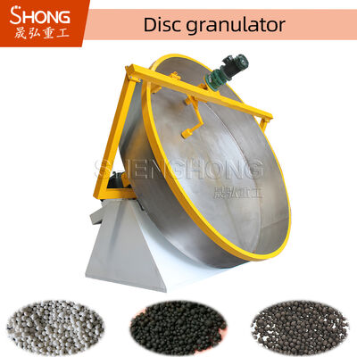 Ball Shape Granules Disc Granulator 0,3-6 Tonnen/Stunde Kapazität Kohlenstoffstahl Organische Dünger Granulator Maschine