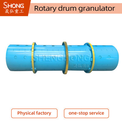 Rotary-Trommelgranulator 1-3t/h Kapazität Stahlkonstruktion mit Ingenieur-Installationsanleitung für NPK-Verbunddünger