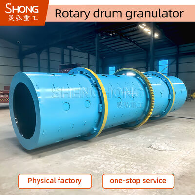 Rotationstrommelgranulator aus Kohlenstoffstahl für organische Düngemittel mit einer Kapazität von 3-5 T/h und einer Geschwindigkeit von 14 r/min
