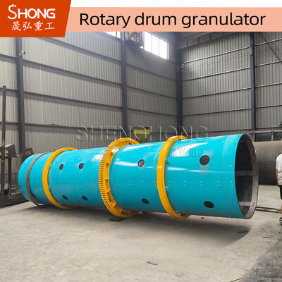 8 t/h Kapazität Rotationstrommelgranulator für tierische Abfälle mit Kohlenstoffstahl/Edelstahlkonstruktion und 11,5 r/min Geschwindigkeit