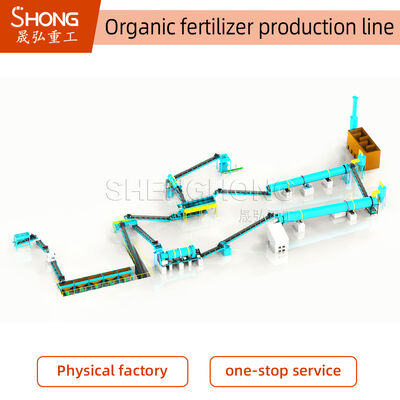 Produktionslinie für organische Düngemittel mit hoher Kapazität für die Düngemittelverarbeitung mit einer Jahresproduktion von 1 bis 20 Tausend Tonnen und einer Feuchtigkeit von weniger als 10%
