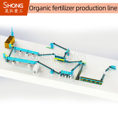 Produktionslinie für organische Düngemittel mit nasser Granulierungsmethode und Manganstahl-Rührzähne für landwirtschaftliche Verwendung