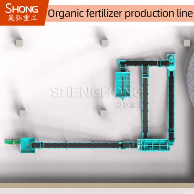 Produktionslinie für organische Düngemittel mit nasser Granulation für kugelförmige Granulate und Rührzähne