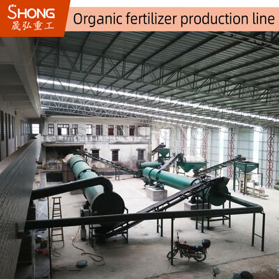 ISO-zertifizierte Produktionslinie für organische Düngemittel 1-20 Tonnen/Stunde mit Fermentation und Granulation