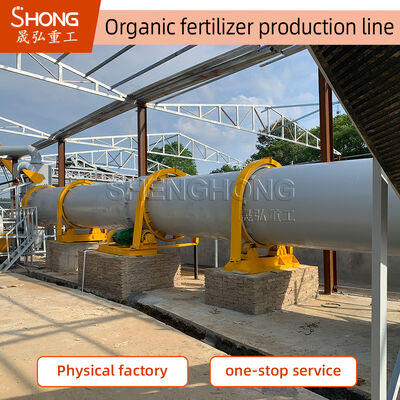 Produktionslinie für organische Düngemittel aus Erdnussschalen mit einer Kapazität von 6 t/h, schneller Freisetzung und einer Granulationsrate von >98 %