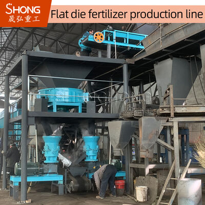 Produktion von organischen Düngemitteln für 1-20 Tausend Tonnen pro Jahr mit niedrigem Trocknungsgrad und hoher Granulationsrate