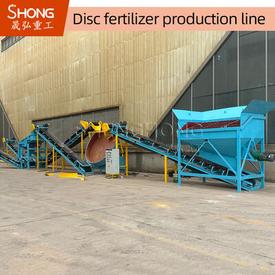 30TPY Disc Granulator Organische Düngemittel Produktionslinie mit 1-10mm Kugelgröße und Energieeinsparung