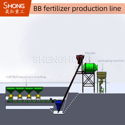 15+4,5KW BB-Dünger-Produktionslinie mit 1-12 t/h Kapazität und hohem Wirkungsgrad Granulator