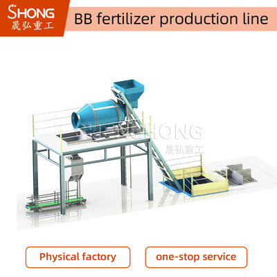 NPK-Produktionslinie für gemischte Düngemittel mit 12-monatiger Garantie für kugelförmige Granulate und automatisierter Betrieb