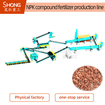 Produktionslinie für hochgranulierte Verbindungsdünger mit individueller Kapazität und automatisierter Steuerung für die Herstellung von NPK und organischen Düngemitteln