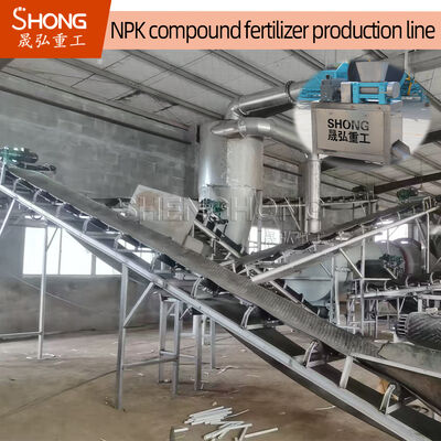 Produktionslinie für NPK-Düngemittel mit einer Kapazität von 5–100 t/h, einer Granulatgröße von 2–4 mm und einem Nährstoffgehalt von ≥90 %
