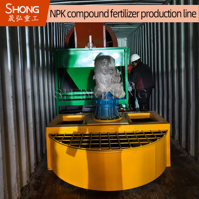 3-4 Tonnen pro Stunde Doppel-Roller-Extrusion NPK Düngemittel-Produktionslinie mit 22 kW Leistung für ovale Granulate