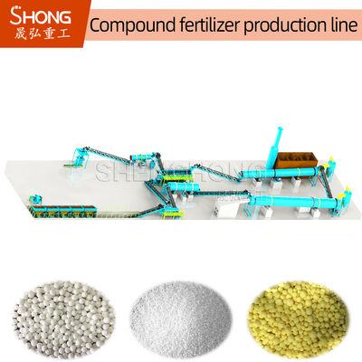 Trommelgranulator mit einer Kapazität von 12 t/h, einer Granulationsrate von 70 % und verschleißfesten Materialien für die Düngemittelproduktion