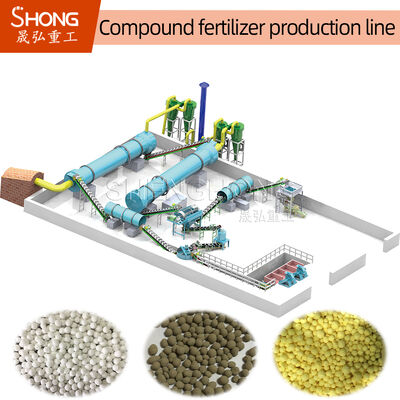 380-V-Rotationstrommelgranulator für hochfeste NPK-Düngemittelproduktionslinie mit 3-8 mm Granulatgröße