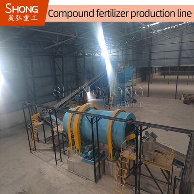 High Granulation Rate Rotary Drum Granulator für die NPK-Düngerproduktion mit niedrigem Feuchtigkeitsgehalt und verstellbarer Granulengröße