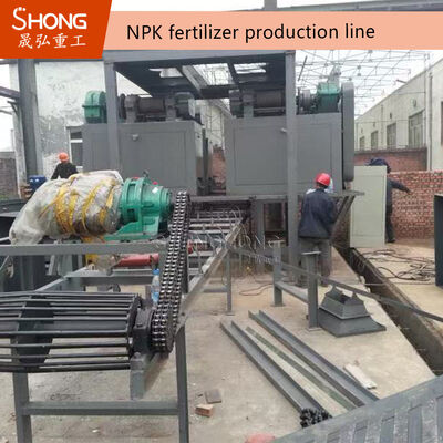 10.000–30.000 TPY nicht trocknende Trockenpulver-NPK-Düngemittel-Produktionslinie mit Rotationstrommelgranulierung
