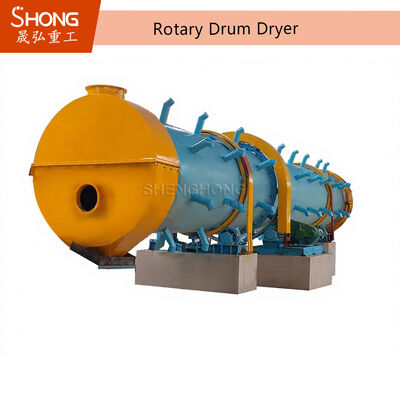 Rotary Dryer Maschine mit 1-50 T/H Kapazität und 2-5 Grad Neigung für effiziente Trommeltrocknungsanlagen aus Kohlenstoffstahl