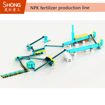 10 T/H Trockenextrusions-NPK-Düngemittelproduktionslinie mit Doppelwalzenpressgranulator